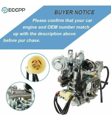 Eccpp Style Carburetor For Toy-505 Toyota Pickup 22r 19 Ecc1 Foto 2