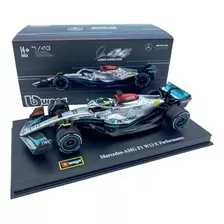 Auto F1 W13 Mercedes Scale 1:43 Hamilton 44 Bburago Luxury Grey Color