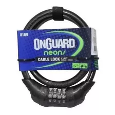 Cadeado Trava Segredo Bike Onguard Bicicleta Moto Neon Bike Cor Preto