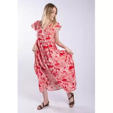 Maxivestidos En Fibrana Estampada