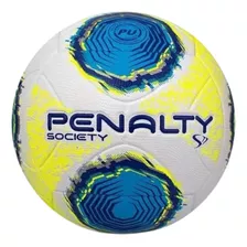 Bola Futebol Society Penalty S11 R2 Xxii - Branco+azul Og