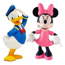 Kit Com 2 Mordedor Para Bebê Macio Disney Minnie E Donald