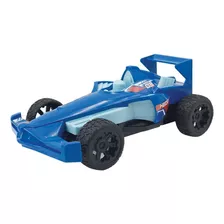 Carrinho Hot Wheels Formula Racer Com Fricção 22cm Azul