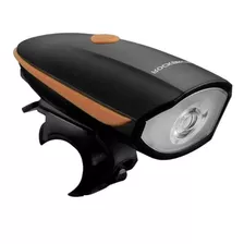 Lanterna Led 250 Lúmens Com Buzina Rockbros Para Bicicleta