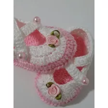 Escarpines Zapatilla Crochet Tejido