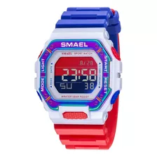 Reloj De Pulsera Cuadrado Militar Impermeable Digital Smael