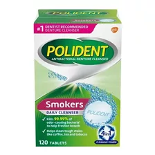 Polident Limpiador Para Dentadura 120 Tabletas Importado