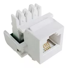 15 Pçs Conector Fêmea Rj11 Jack Telefonia Cat3 4 Vias