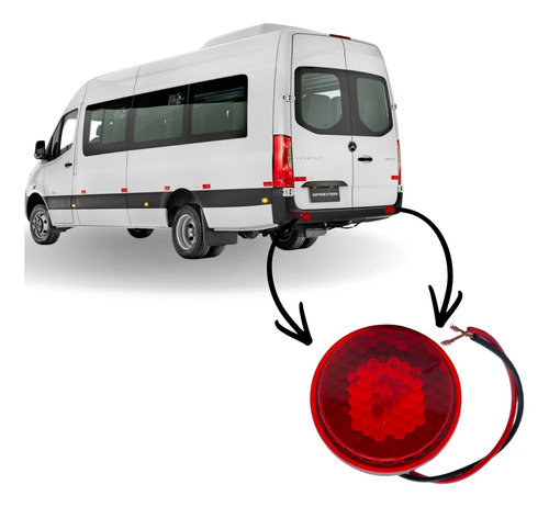 Sirene De Ré Piezo Com Led Vermelho Universal 12v