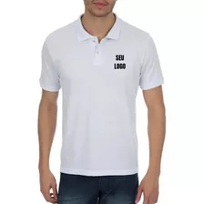 Camisa Polo Uniforme Bordado Personalizada Na Frente Seulogo