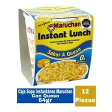 Caja Sopa Instantánea Maruchan Con Queso 12 Piezas