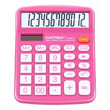 Calculadora De Escritorio Catiga 12 Digitos Cd-2786 Rosa