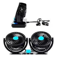 Ventilador Duplo Portátil Automotivo Carro Caminhão - 12v