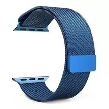 Pulseira Metal Para Hw16 Hw22 X8 X7 M26 Iwo11 12 13 /4244mm Cor Azul