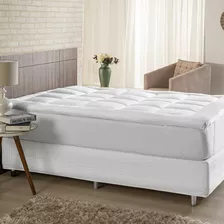 Pillow Top Casal 200 Fios Micro Percal 01 Peça - Branco