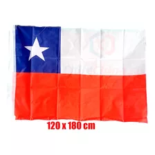 Bandera Chilena 120x180 Cm Chile Fiestas Patrias 