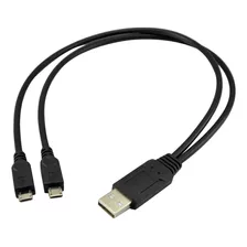 Ucec Cable De Carga Doble Micro Usb Splitter Que Alimenta Ha