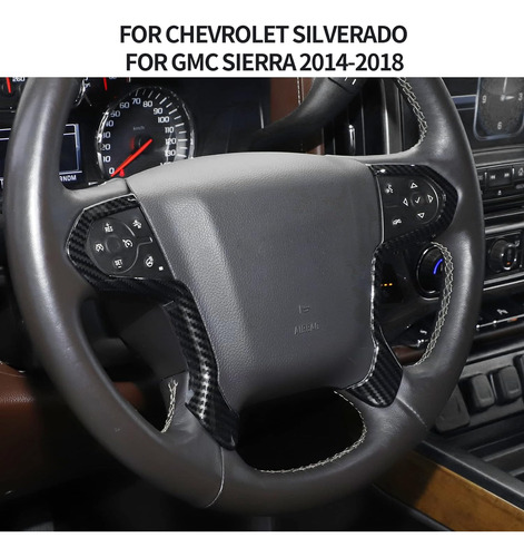 Cherocar Para Chevrolet Silverado Volante Cubierta Abs Decor Foto 6