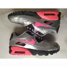 Nike Air Max 90 Metallic Silver Pink (25cm) Run React Gym Og