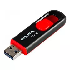 Memoria Usb 0riginal Adata C008 64gb 2.0 Negro Y Rojo