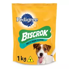 Petisco Para Cães Adultos Raças Pequenas Leite Pedigree Biscrok Pouch 1kg