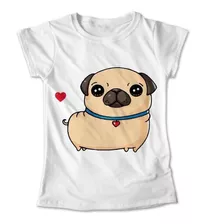 Blusa Pug Colores Playera Perro Hueso Bufanda #410