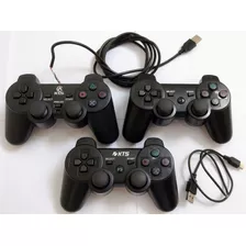 3 Controles Funcionando Ps3 Pc Dualshock 3 Sem Fio Cabo 2 Us