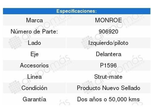 2 Bases De Amortiguador Honda Cr-v Monroe 2005 2006 Foto 3