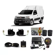 Kit Trava Eletrica Nova Fiorino 2 Pt Mod Original Com Alarme