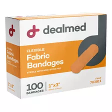 Dealmed Vendajes Adhesivos Esteriles De Tela Flexible 1 X