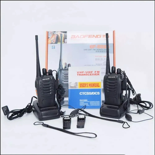 Set Radio Fm Walkie Talkie Audifonos Recargable Foto 4