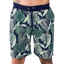 Bermuda Adulto Masculina Moletom Academia Verão Estampado 