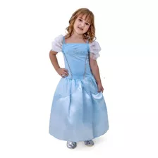 Fantasia Princesa Infantil Frozen Elsa Luxo Menina 