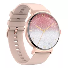 Reloj Inteligente Smartwatch Gold Rose Para Mujer Bluetooth