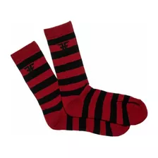 Calcetines Fallen Trademark Striped Sock - Black / Red Skate