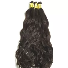 Cabelo Humano Natural Ondulado Brasileiro 70/75 Cm 50gr