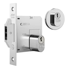 Fechadura 1006 Porta De Correr Externa Redonda Inox Stam