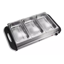 Buffetera Eléctrica - Chafing Dish - 3 X 2 Lts. - Sikla