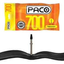 Câmara De Ar Pneu Bike Speed Paco 700x23/32c Bico Fino 48mm