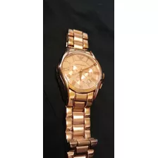 Reloj Emporio Armani Color Oro Rose Línea Pesada 