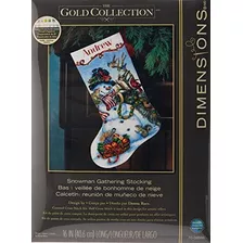 Dimensions Gold Collection Kit De Calcetín De Navidad Person