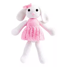 Conejita Lucía Muñeco De Apego Para Bebé Amigurumi Crochet