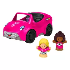 Little People Carro Convertible De La Barbie Inglés Color Rosa