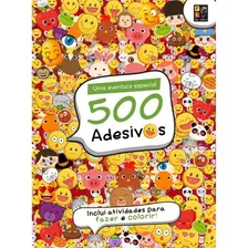 Livro 500 Adesivos - Emotions Divertidos Professores Alunos 