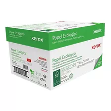 Hojas Blancas Xerox Ecológico T/carta Caja Con 10 Paquetes Color Blanco