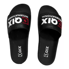 Chinelo Qix Preto Vermelho