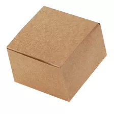 25 Caixas Kraft 6x6x4 Para Pão De Mel Trufa Lembrancinha Fl