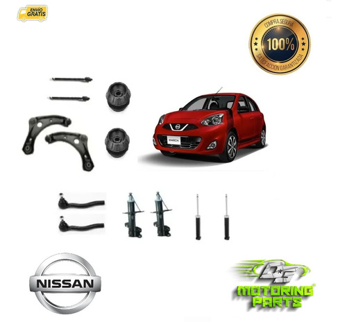 Kit Suspensin Completo Nissan March Ao 2015  12 Pzas Foto 2