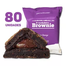 80 Brownies Sabor Meio Amargo - O Verdadeiro Brownie