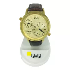 Reloj Q&q Cuero Varón Qz22j103y